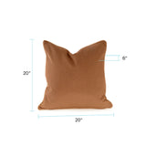 Qivuit Brown 20x20 Down Filled Pillow