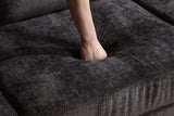 NARLO 97" 3-Seater Sofa with 1 Storage Ottoman