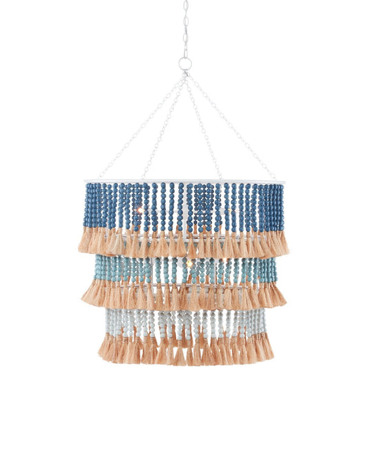 St. Barts Blue Chandelier