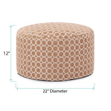 Foot Pouf Pyth Gold