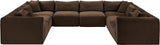 Shaggy - 8 Piece Modular U-Shaped Sectional