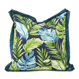 24 x 24 Outdoor Pillow Cardoon Indigo - Poly Insert