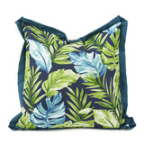 20 x 20 Outdoor Pillow Cardoon Indigo - Down Alternative Insert