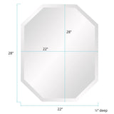 Frameless Octagonal Mirror