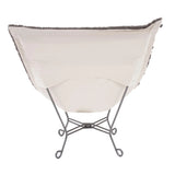 Scroll Puff Chair Angora Stone