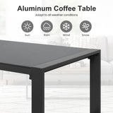 5-Piece Outdoor Aluminum Conversation Set with Cushions
