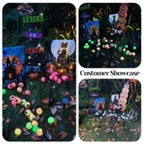 Solar Halloween Eyeball Lights Outdoor, 8 Pieces Led Eyes