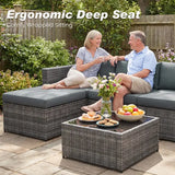 Wholesale 5-Piece Patio Furniture Set, All Weather Wicker Patio