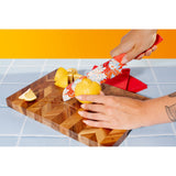 7 inch Santoku Knife with Printed Blade-Red