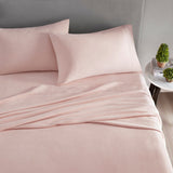 Solid Micro Fleece Sheet Set, Blush