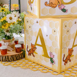 Honey Bear Baby Block Boxes for Baby Shower Decor