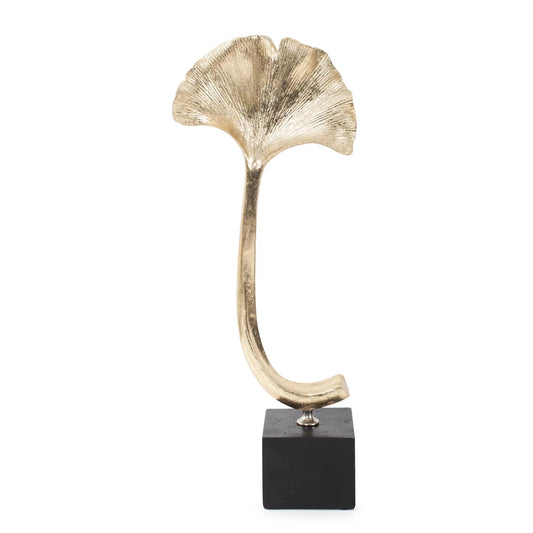 Gifu Golden Ginkgo Leaf Sculpture- Tall