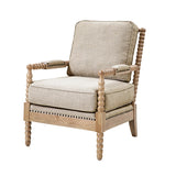 Padded Armchair Classic Farmhouse Style Accent Chair *