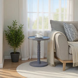 Threaded Drink Table Light Blue