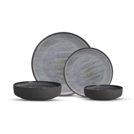 Northern Lights Dinnerware, Borealis Silt, 16-Piece Set