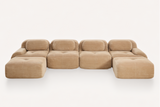MIA 152'' 4-Seater Sofa with 2 Ottomans