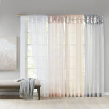 Voile Sheer Twist Tab Drapes, Ivory