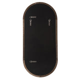 Steele Capsule Mirror in Brushed Brass