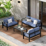 Aluminum Outdoor Patio Furniture Set, Modern Sofa Sets