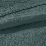 3 Piece Reversible Cottage Quilt Set, Balsam Green