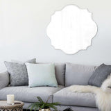 Frameless Scalloped Mirror Large