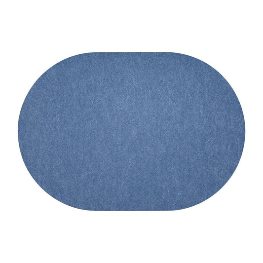 Loft Felt Slate Placemat - Oval 13.3x16.5"- Set of 4