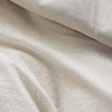 Grid Pattern Soft Washed Pleated Duvet Cover Set, Neutral