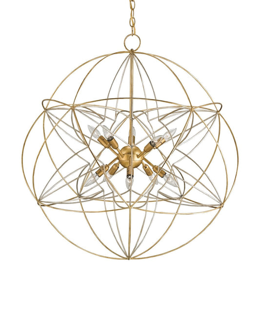 Zenda Gold Orb Chandelier