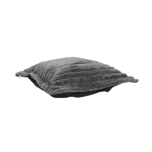 Puff Ottoman Cover & Cushion Shar Pei Charcoal/Black