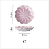 Ceramic Flower Shape Decorative Serving Plate