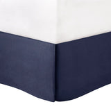 Silky Tufted 7-Piece Comforter Set, Navy Blue