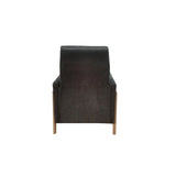 Modern Accent Chair Recliner with Wood Frame, Grey*