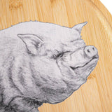 Emily the Pig Bamboo Charcuterie Board