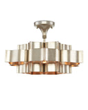 Grand Lotus Small Silver Chandelier