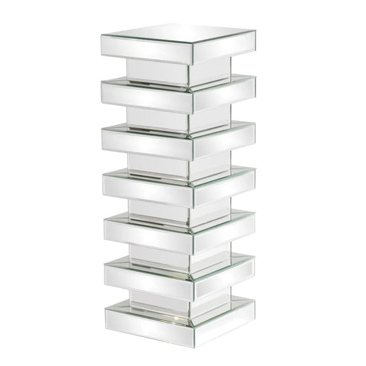 Mirror on Mirror Stepped Pedestal