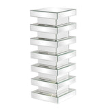 Mirror on Mirror Stepped Pedestal