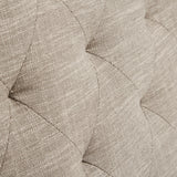 Swivel Glider Accent Chair in Barrel Style, Cream *