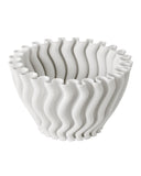 Ripple White Vase