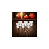 Set of 6 Skull Shot Glasses – 1.75 oz Glass Novelty Drinkware for Halloween Parties, Cocktail Bars & Home Decor