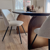 Edwin Modern Upholstered Boucle Dining Chair (Set of 4)