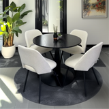Edwin Modern Upholstered Boucle Dining Chair (Set of 4)