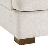 Modern Oversized Upholstered Armchair, Beige