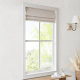 Total Blackout Cordless Roman Shade, Linen