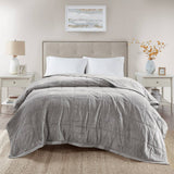 Reversible Down Alternative Bedding Blanket, Grey