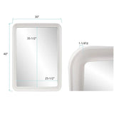 Joelle Mirror- Matte White