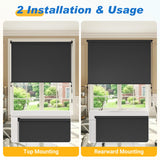 10' W X 8' H Outdoor Roller Shade with 95% Uv Protection