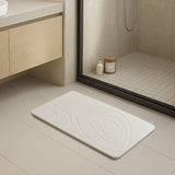 Carved Diatomaceous Non Slip Bathroom Mat