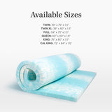 Memory Foam Mattress Topper - 1.5" and 3" Thickness
