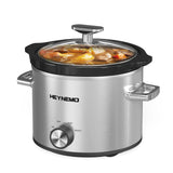 2 Qt Small Slow Cooker, 3 Adjustable Temp, Ceramic Pot
