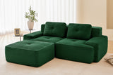 CORDELIA 82" Loveseat with 1 Ottoman